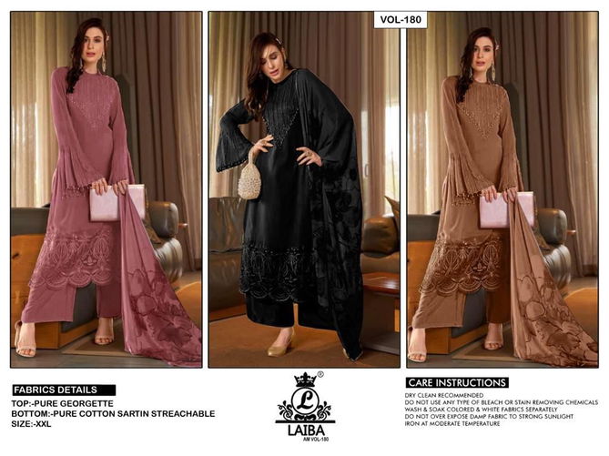 Am Vol 180 Georgette Pakistani Readymade Suits Catalog